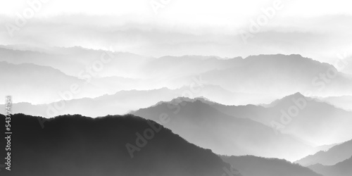 Fototapeta Naklejka Na Ścianę i Meble -  fog over mountains