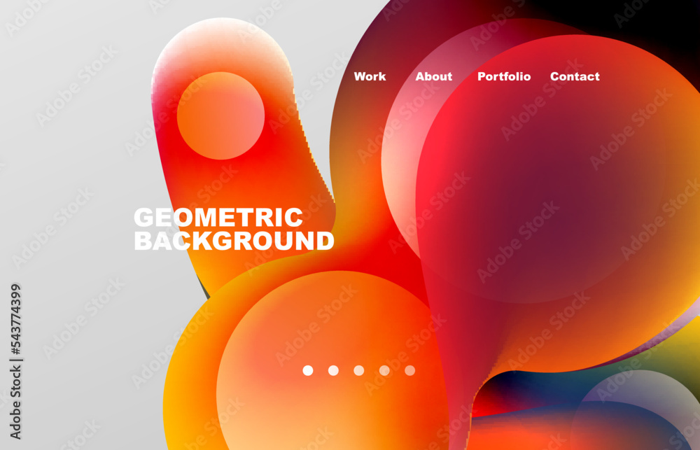 Fotografie Abstract liquid background for your landing page design