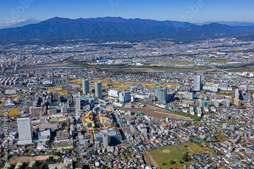 海老名駅前周辺・2022撮影・空撮