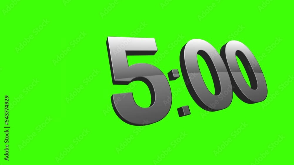 10 Seconds Countdown Timer on Green Screen