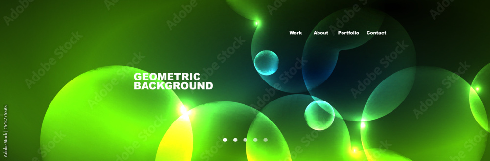 Shiny neon circles and bubbles, dark abstract background with blurred magic neon light, wallpaper design Shiny neon circles and bubbles, dark abstract background with blurred magic neon light, wallpaper design