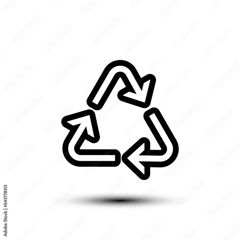 Recycle icon. flat design vector illustration for web and mobile Recycle icon. flat design vector illustration for web and mobile