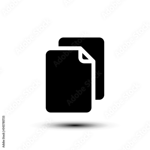 Copy icon. flat design vector illustration for web and mobile