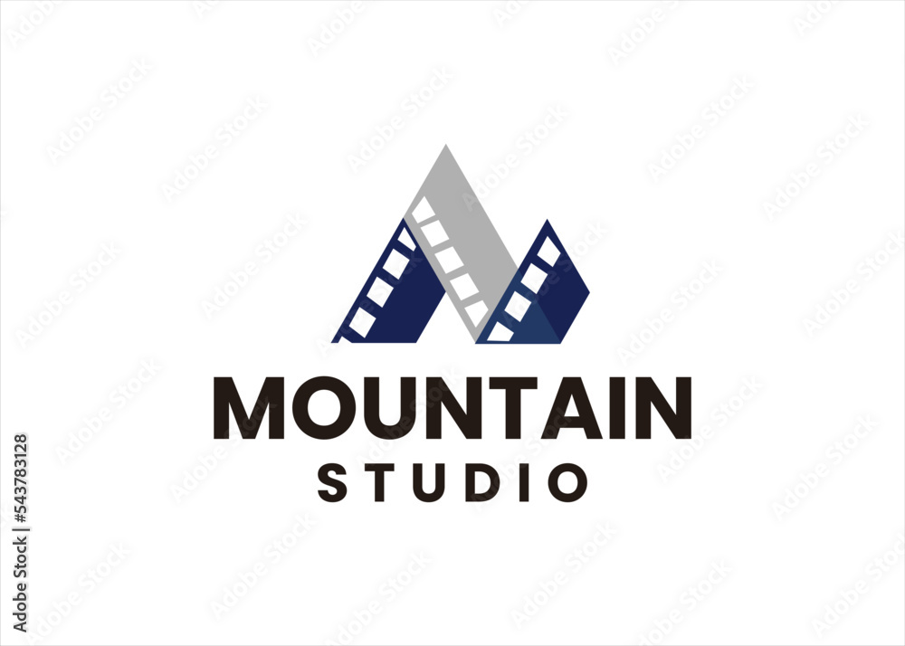 mountain movie cinema film logo design symbol mountain movie cinema film logo design symbol