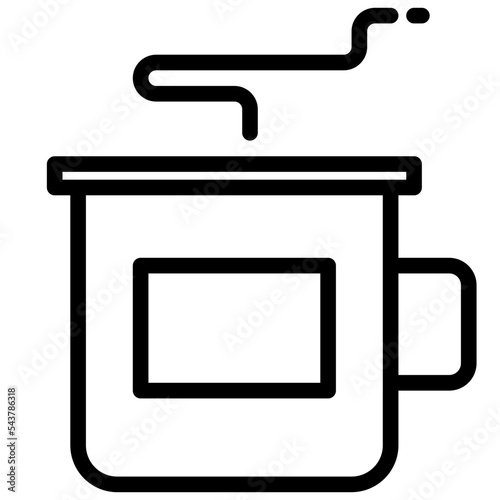 Mug outline icon