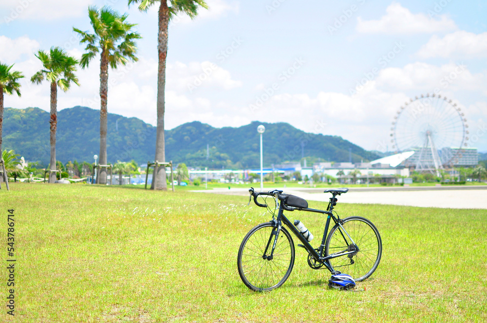 Fototapeta premium ロードバイクサイクリング