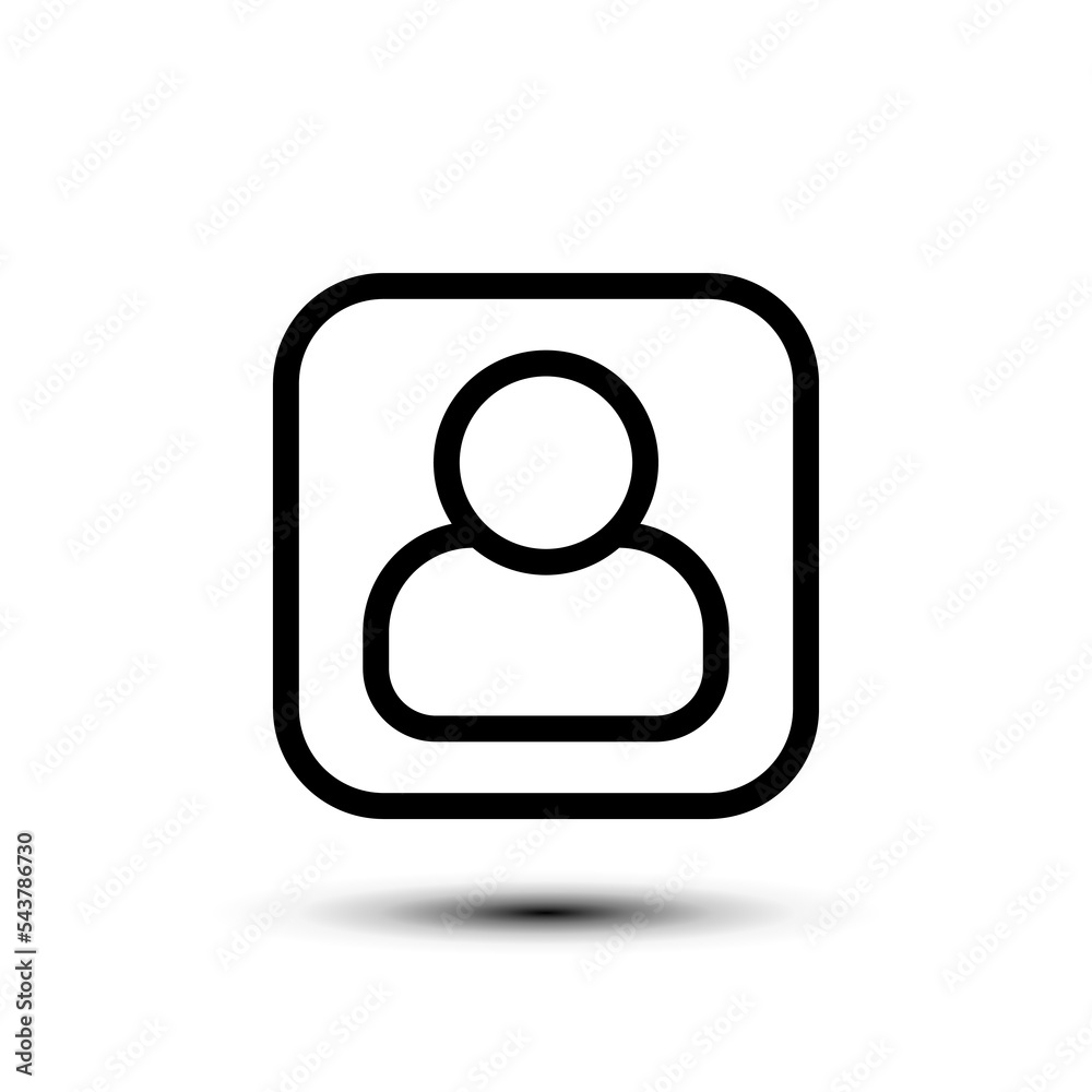 Portrait icon. flat design vector illustration for web and mobile Portrait icon. flat design vector illustration for web and mobile