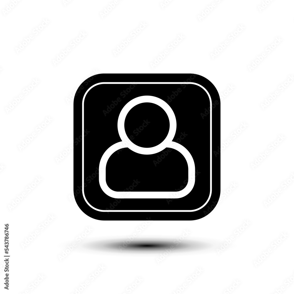 Portrait icon. flat design vector illustration for web and mobile Portrait icon. flat design vector illustration for web and mobile