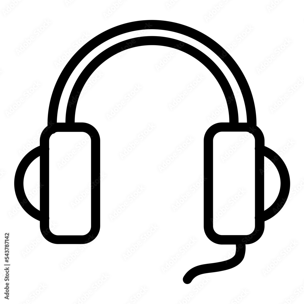 Headphone line icon Headphone line icon