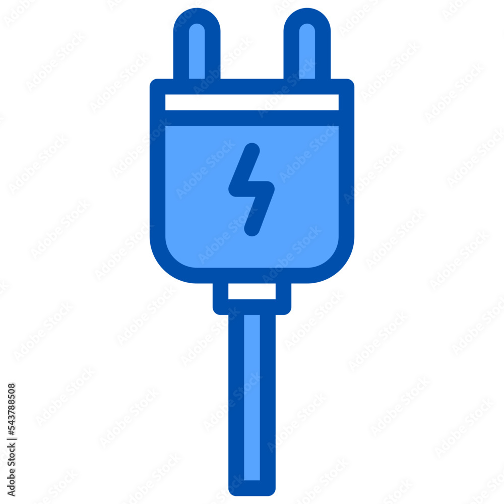 Obraz premium Electric blue outline icon