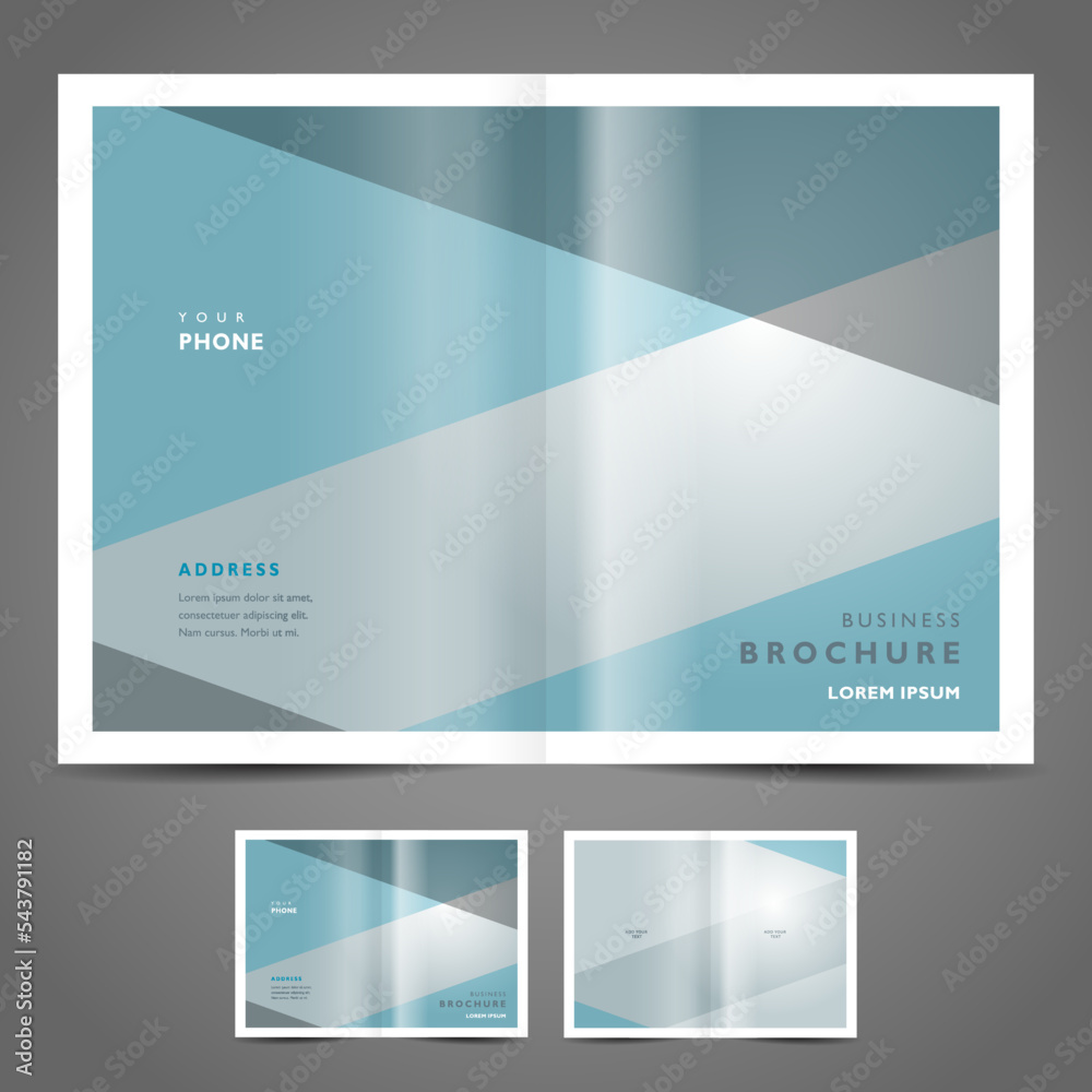 brochure design template vector simple geometric abstract background