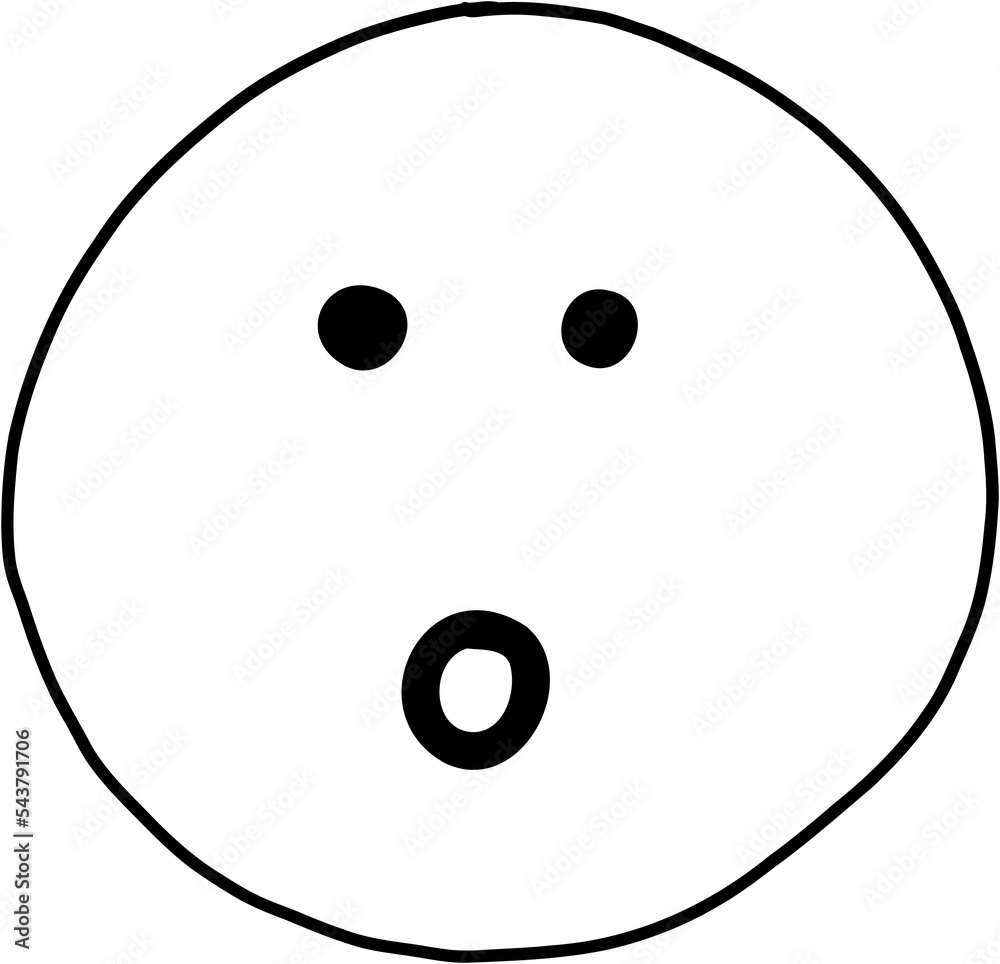 doodle freehand drawing of face expression. doodle freehand drawing of face expression.