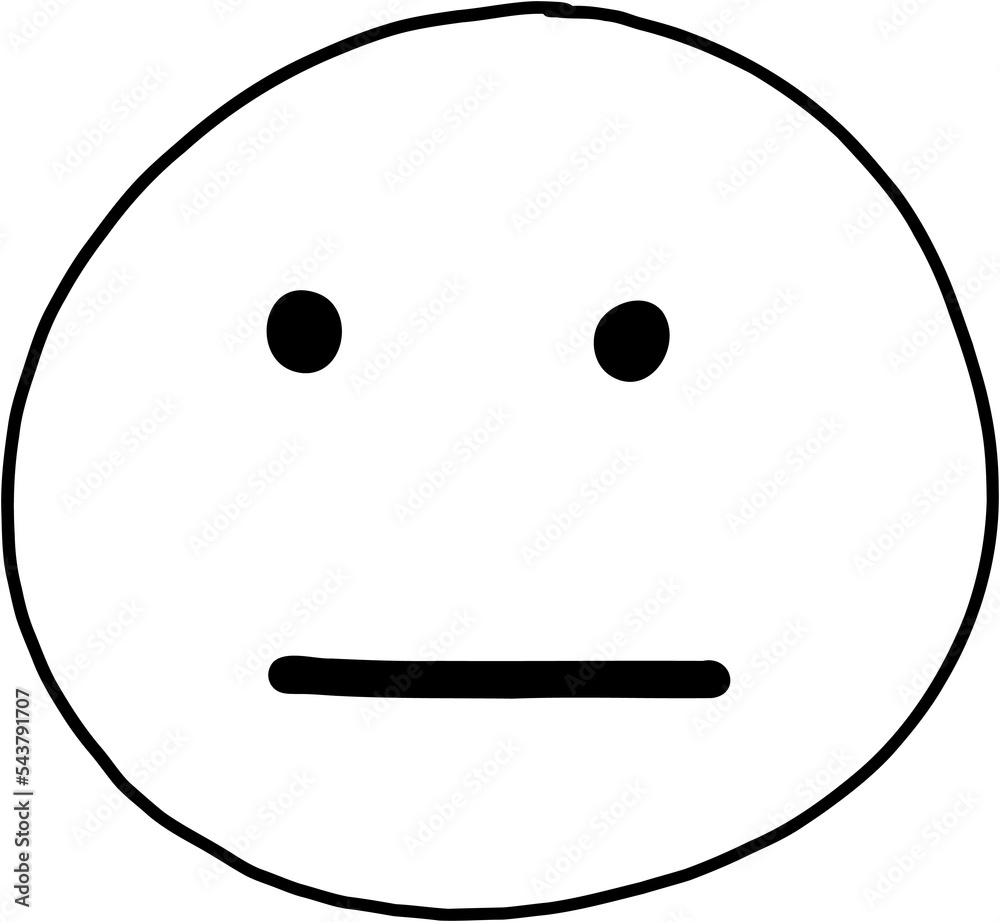 doodle freehand drawing of face expression. doodle freehand drawing of face expression.