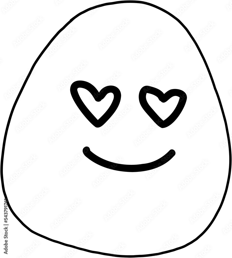 doodle freehand drawing of face expression. doodle freehand drawing of face expression.