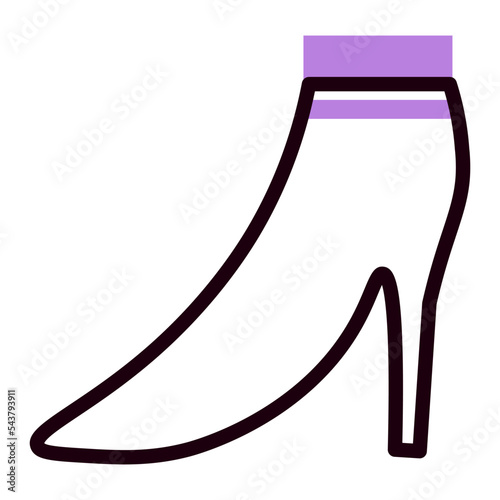 illustration of a shoe icon simple editable
