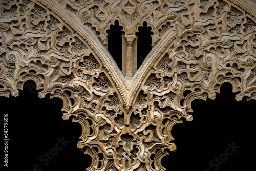 Incredible details in Moorish architecture Palace, a version of Islamic architecture photo