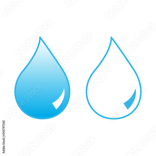 Goccia azzurra doppia