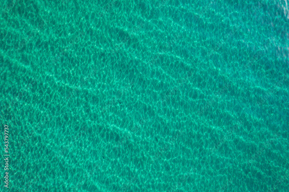 Aerial fly over above crystal clear turquoise water in the Sea Aerial fly over above crystal clear turquoise water in the Sea