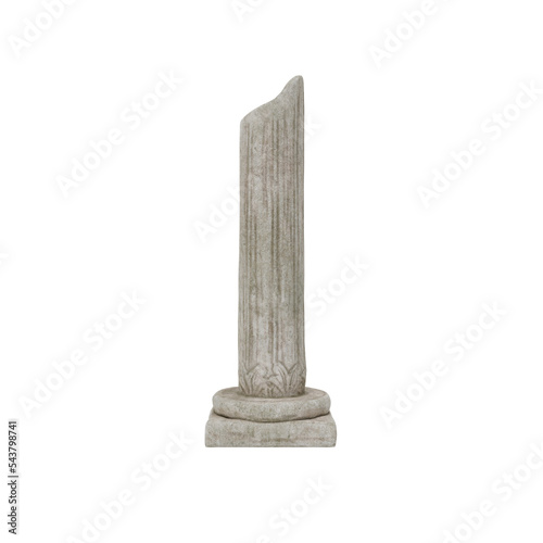 greek column isolated photo