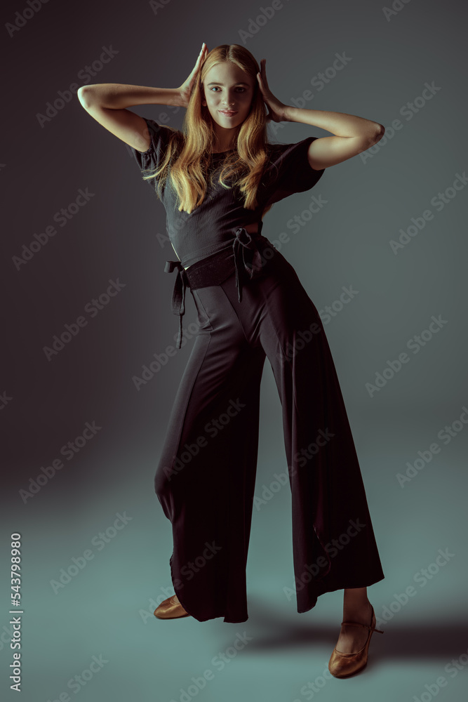 dancing blonde girl dancing blonde girl