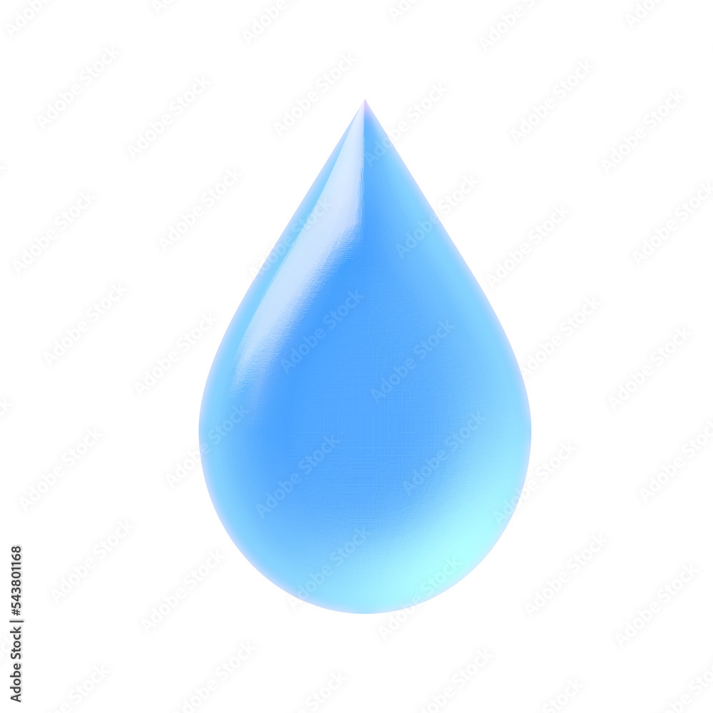 water drop isolated on white, transparent background, 3d render water drop isolated on white, transparent background, 3d render