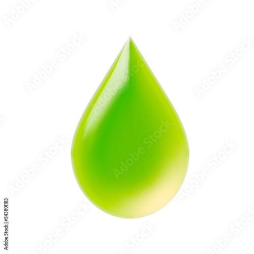 water drop isolated on white, transparent background, 3d render