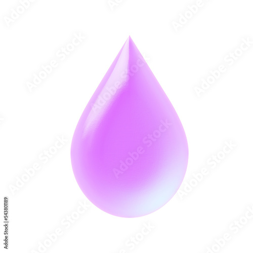 water drop isolated on white, transparent background, 3d render