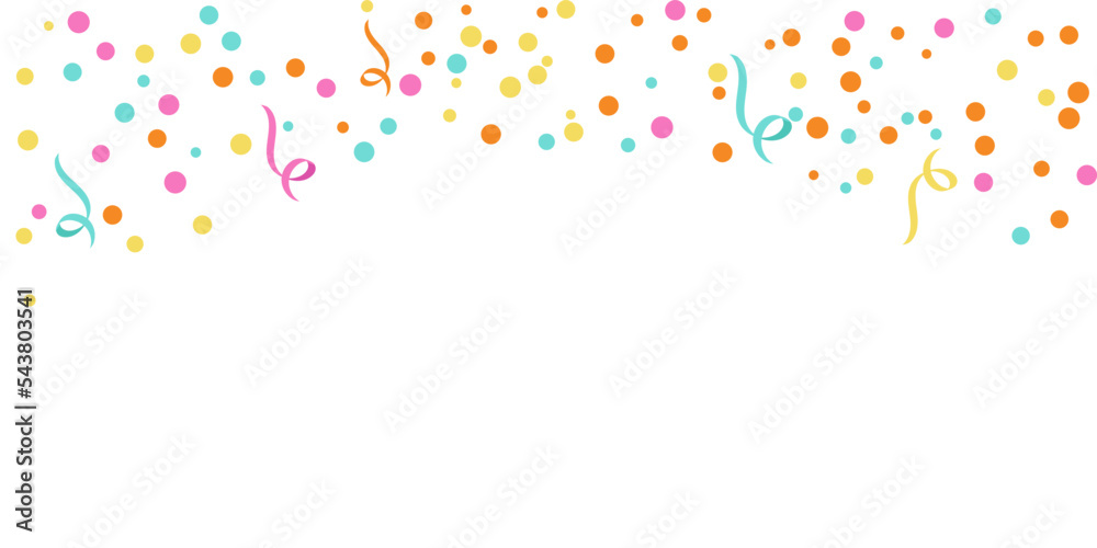 Party celebration background with confetti