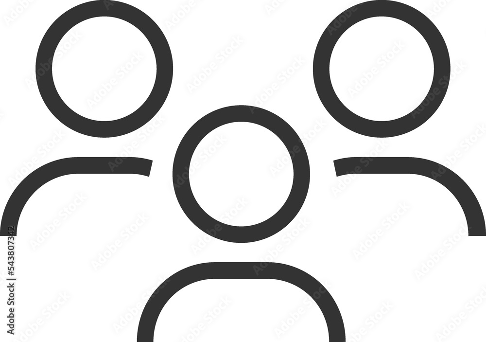 Businessteam, group linear icon Businessteam, group linear icon