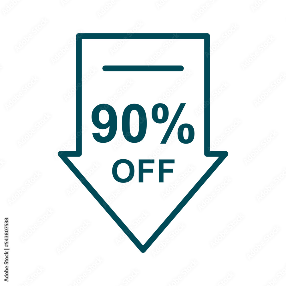Discount offer icon vector design templates Discount offer icon vector design templates
