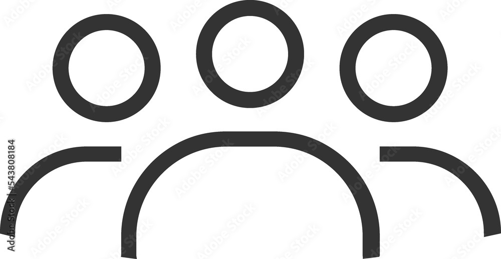 Businessteam, crowd, people group linear icon Businessteam, crowd, people group linear icon