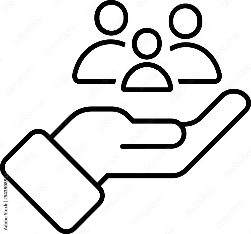 Family together outline Icon Family together outline Icon