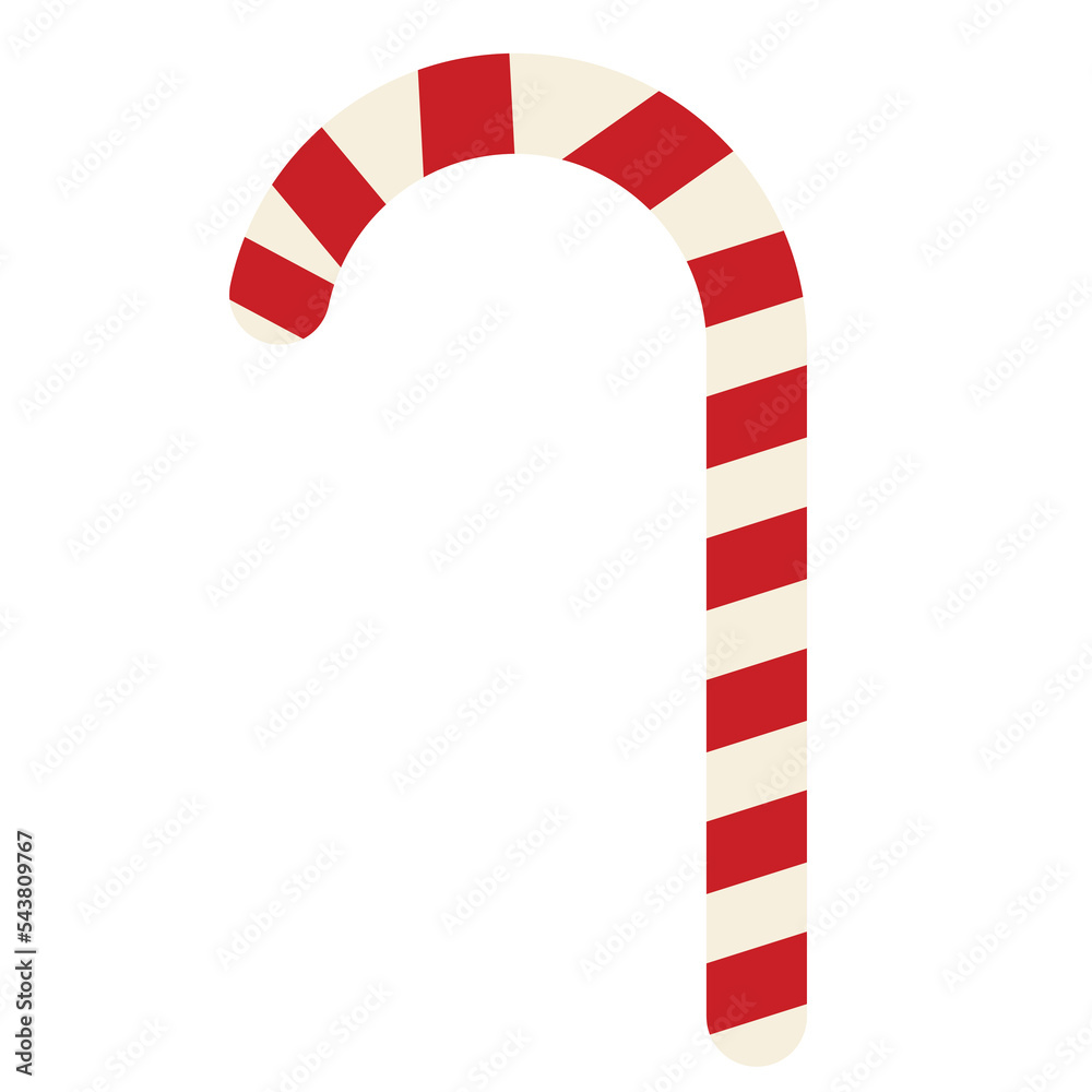 Red and white candy cane vector. isolated on a white background. Christmas and New Year dessert ideas Red and white candy cane vector. isolated on a white background. Christmas and New Year dessert ideas