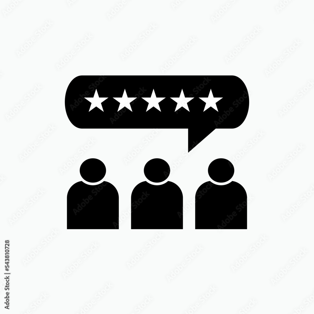 Review Icon. Evaluation, Assessment Symbol - Vector. Review Icon. Evaluation, Assessment Symbol - Vector.