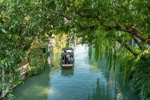 Close-up of the scenery of Wuzhen, China