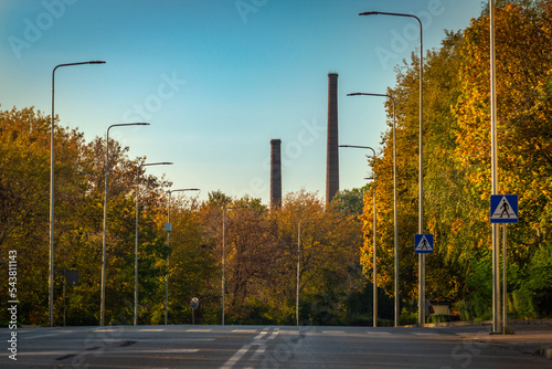 Obraz na płótnie Wielki piec w salonie