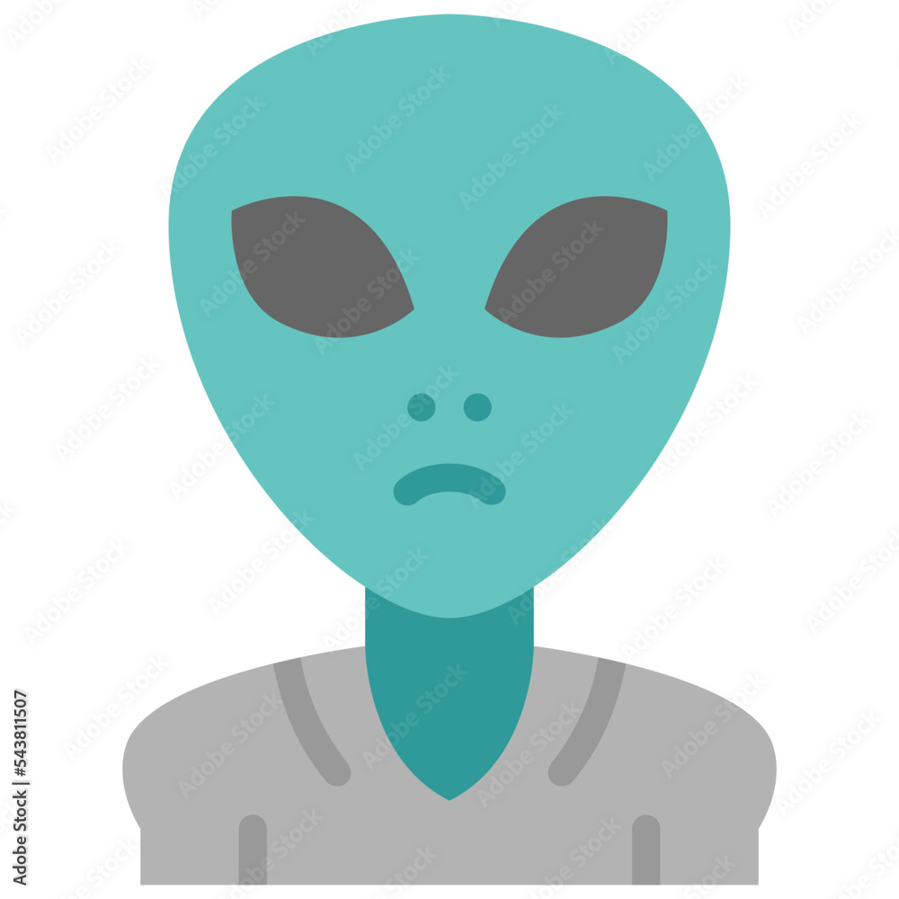 alien flat icon alien flat icon