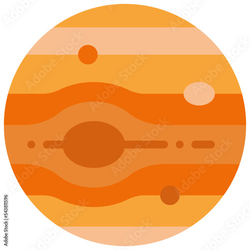 jupiter flat icon