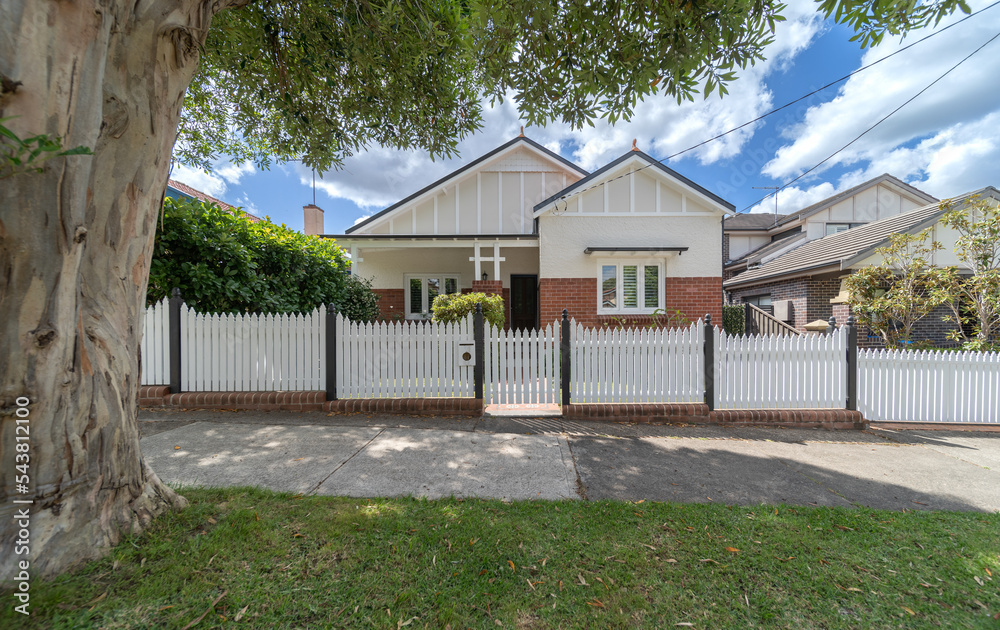 Fototapeta premium Suburban federation residential house in Sydney NSW Australia
