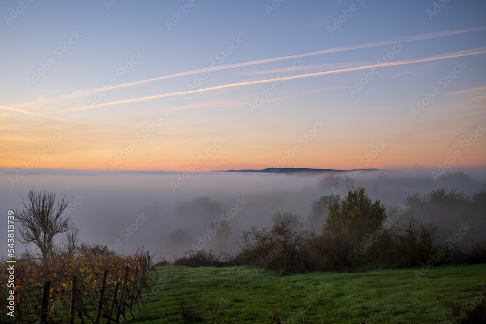nebel im tal zum sonnaufgang nebel im tal zum sonnaufgang
