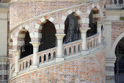 Canvas Print Detail of Sultan Abdul Samal palace in Merdeka square, Kuala Lumpur, Malaysia,