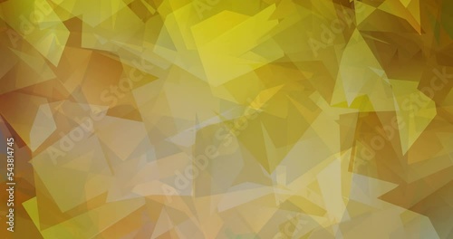 4K looping dark yellow animated moving slideshow. Abstract holographic concept in motion style. Clip for live wallpapers. 4096 x 2160, 30 fps. Codec Photo JPEG.