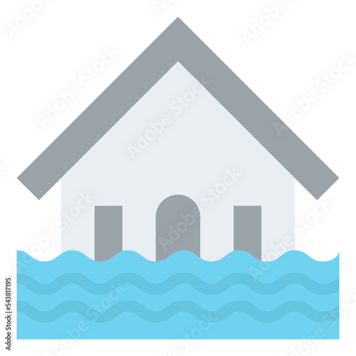flooded  insurance protection icon