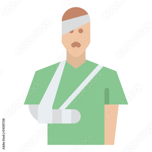 wounded insurance protection icon