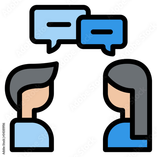 chat language learning icon