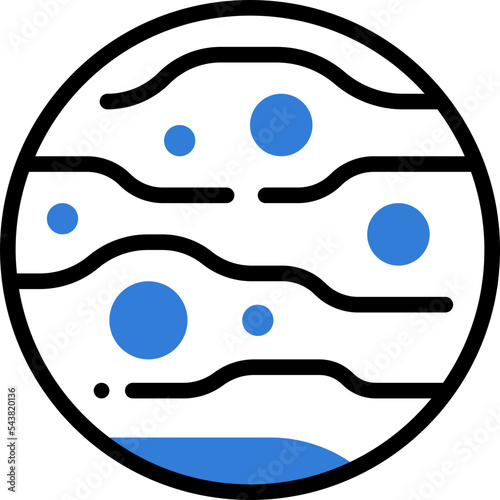 mercury flat line icon