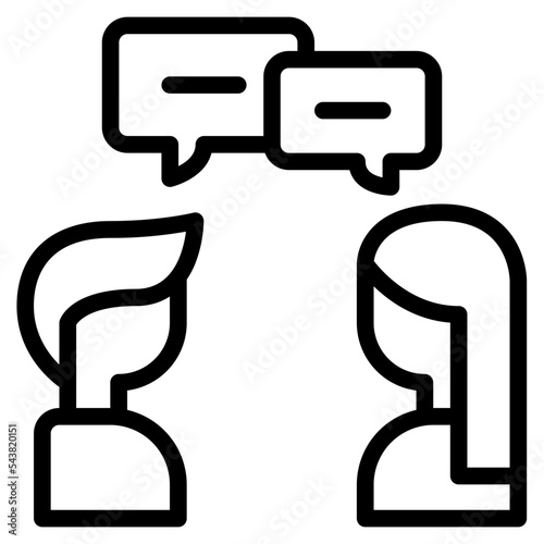 chat language learning icon