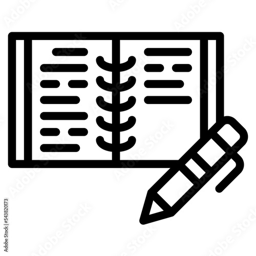diary language learning icon