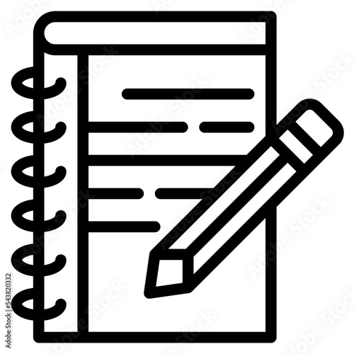write language learning icon