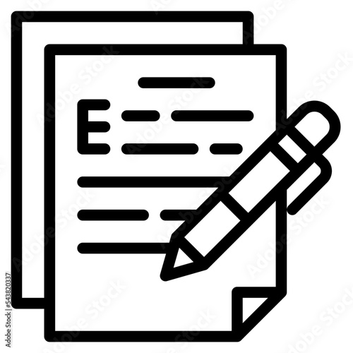 writing language learning icon